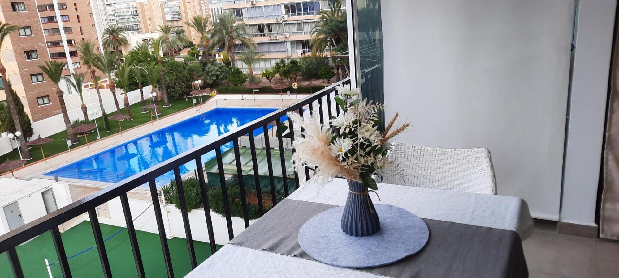Happy Loix Wifi Aa Garage Pool Apartment Benidorm Exterior photo